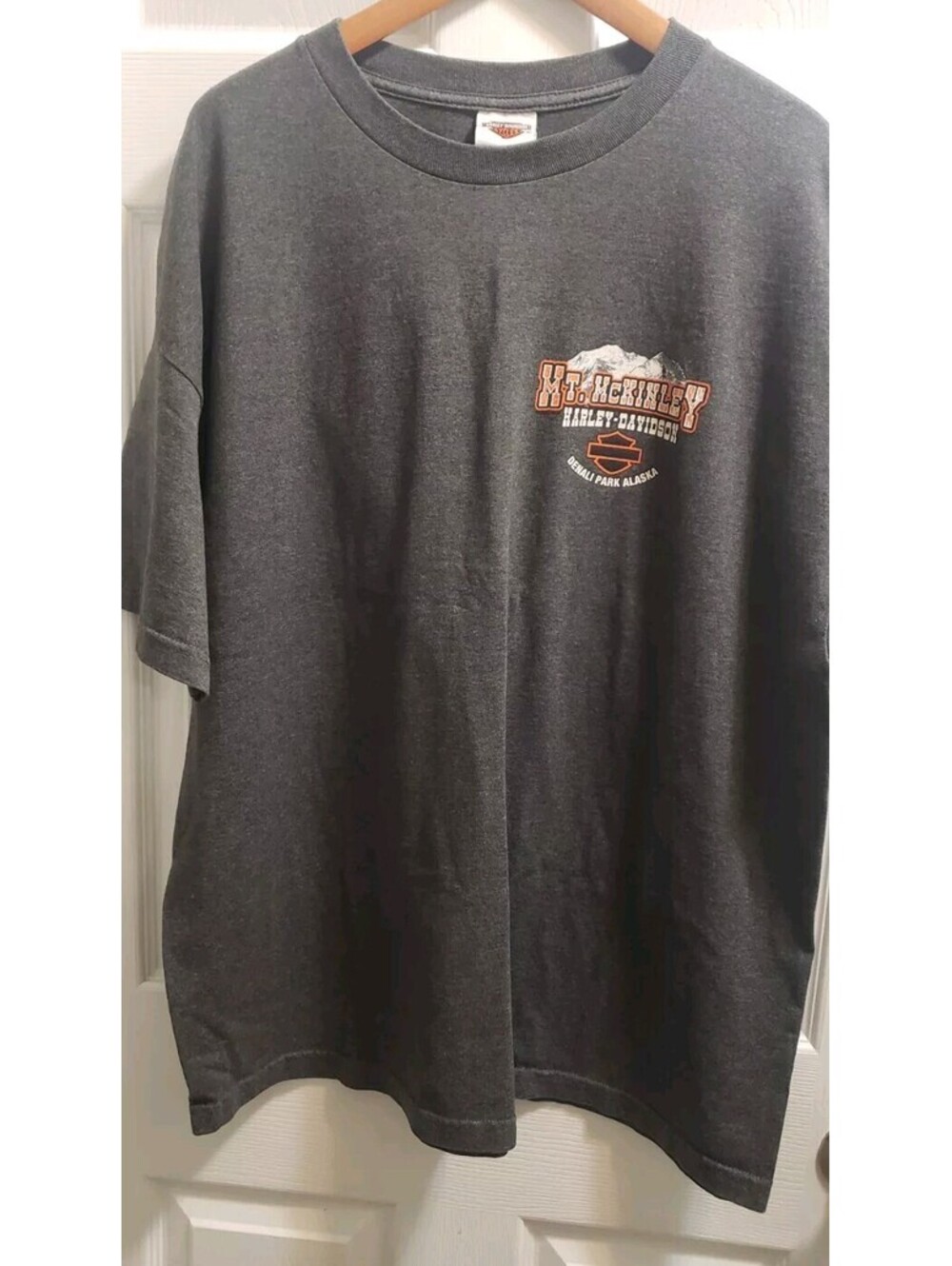 Harley Davidson T-Shirt 2XL Alaska Mt McKinley Denali Park Alaska The Great One